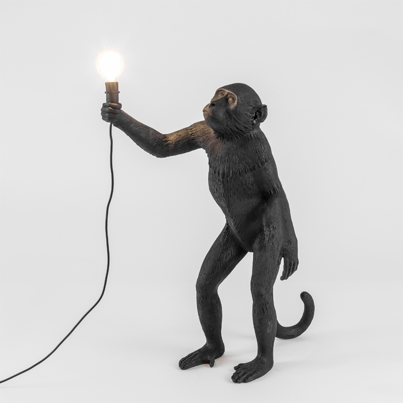 Lampe à poser MONKEY OUTDOOR Standing Noir SELETTI