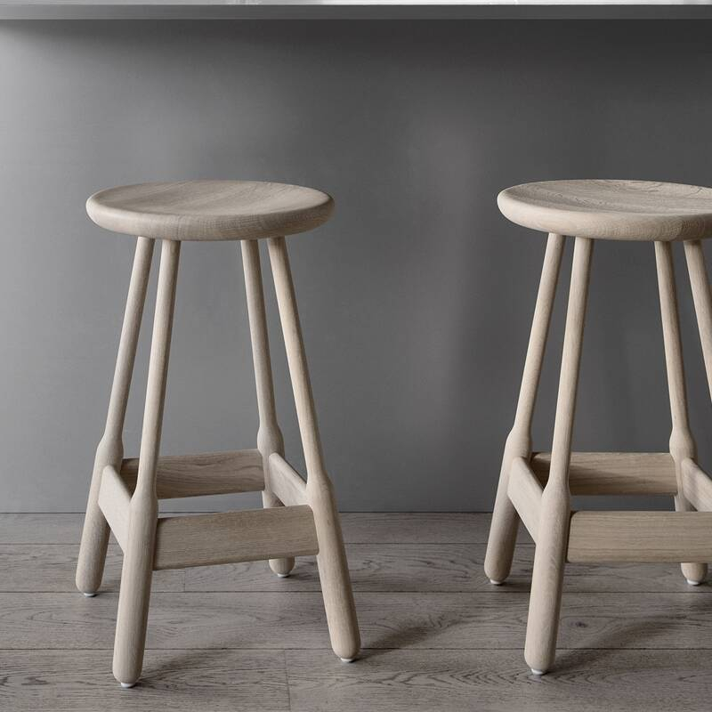 Tabouret haut ALBERT BAR STOOL Chêne MASSPRODUCTIONS
