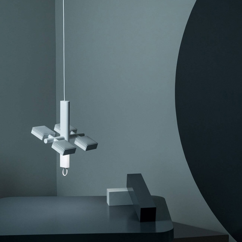 Suspension DORVAL Blanc texturé LAMBERT & FILS