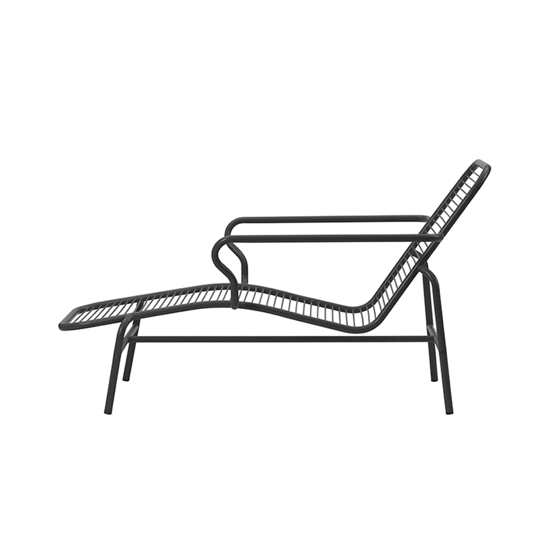 Bain de soleil, chaise longue et hamac Chaise longue VIG Noir Normann Copenhagen