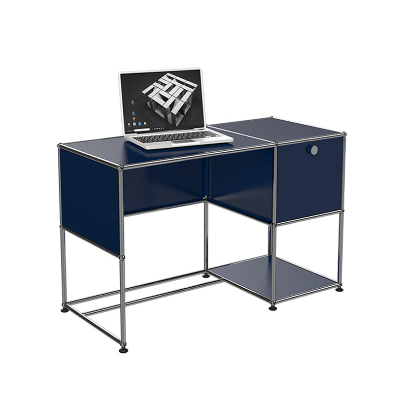 Bureau USM HALLER B21 HOME OFFICE Bleu acier USM HALLER