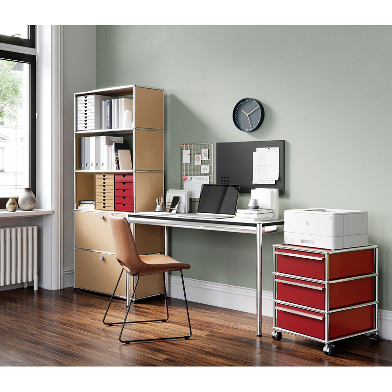 Bureau USM HALLER L 175 Linoléum noir USM HALLER