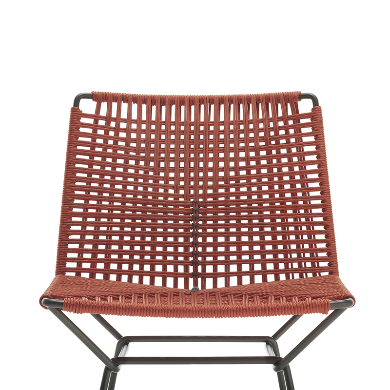 Chaise NEIL TWIST Orange MDF