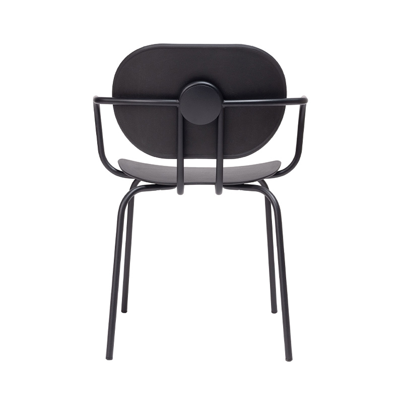 Chaise extérieur HARI PP outdoor avec accoudoirs Noir / Noir ONDARRETA