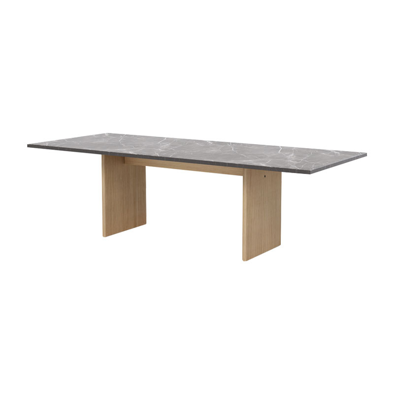 Table CABIN SQUARE Marbre Pietra gris / Chêne clair VIPP