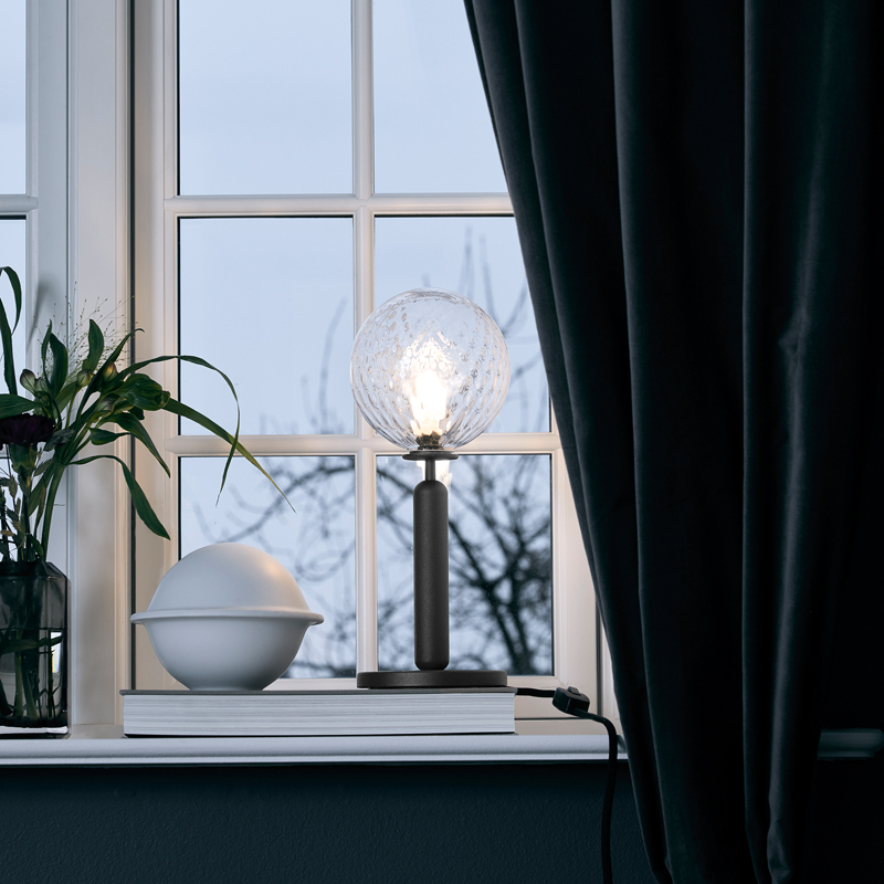 Lampe à poser MIIRA OPTIC Transparent/ gris NUURA