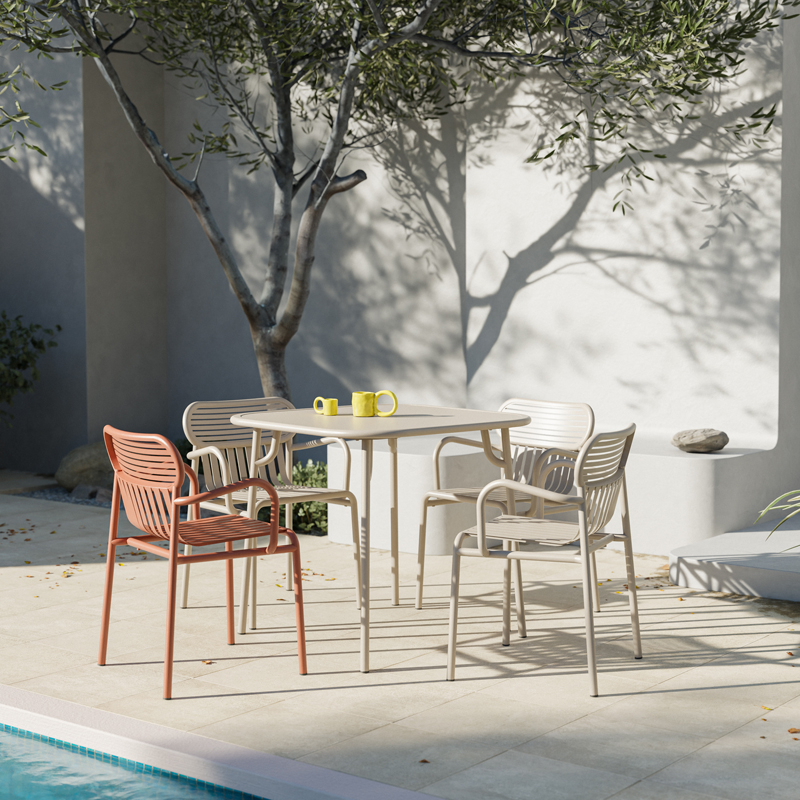 Chaise extérieur WEEK-END Gris bleu PETITE FRITURE