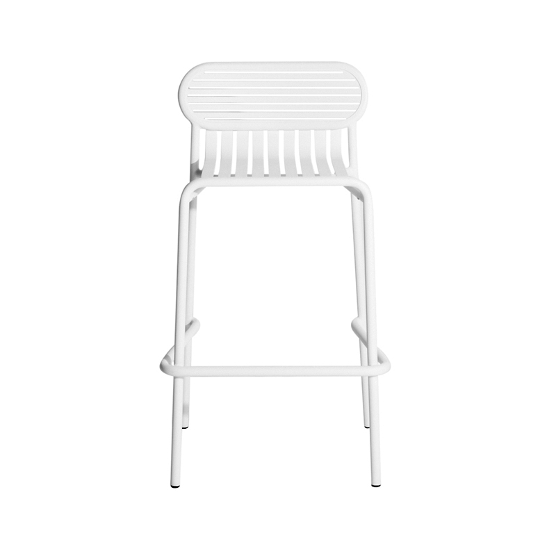 Tabouret haut WEEK-END Blanc PETITE FRITURE