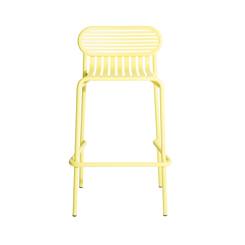 Tabouret haut WEEK-END Jaune PETITE FRITURE