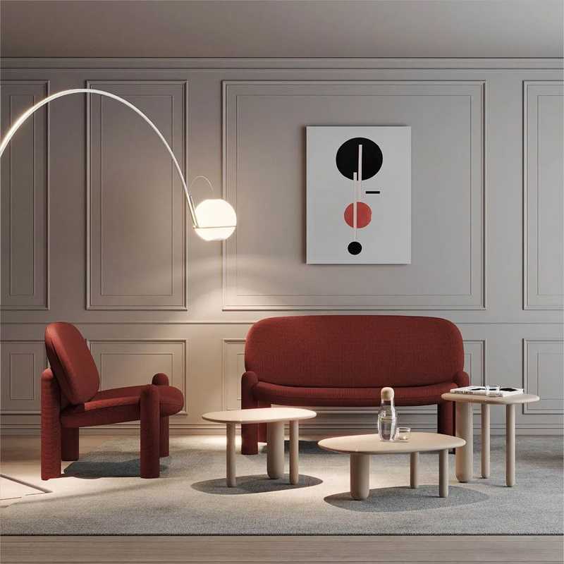 Fauteuil TOTTORI Bonifacio rouge DRIADE