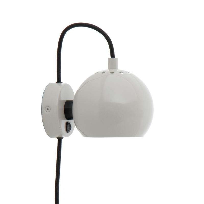 Applique BALL Gris clair brillant FRANDSEN