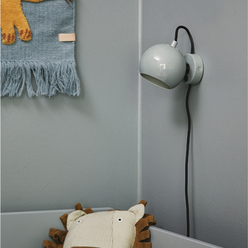 Applique BALL Gris clair brillant FRANDSEN