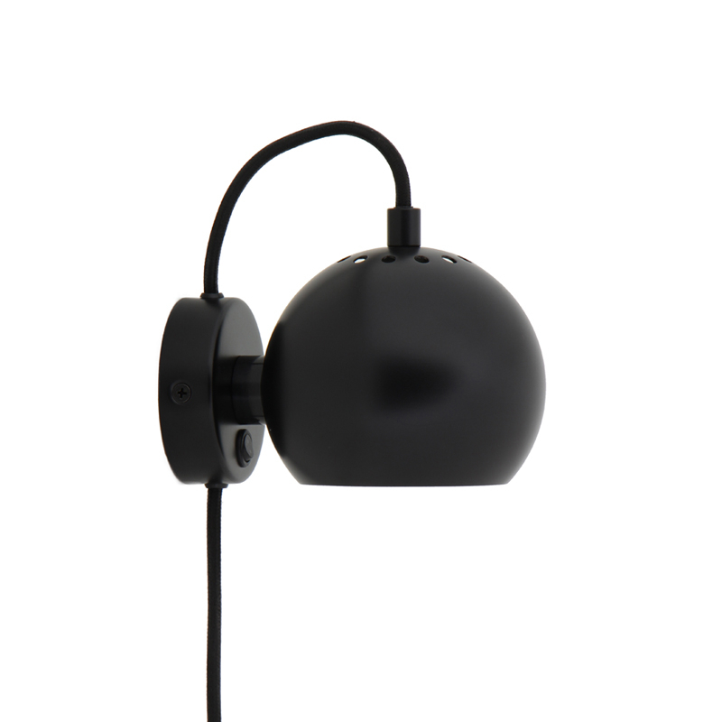 Applique BALL Noir mat FRANDSEN