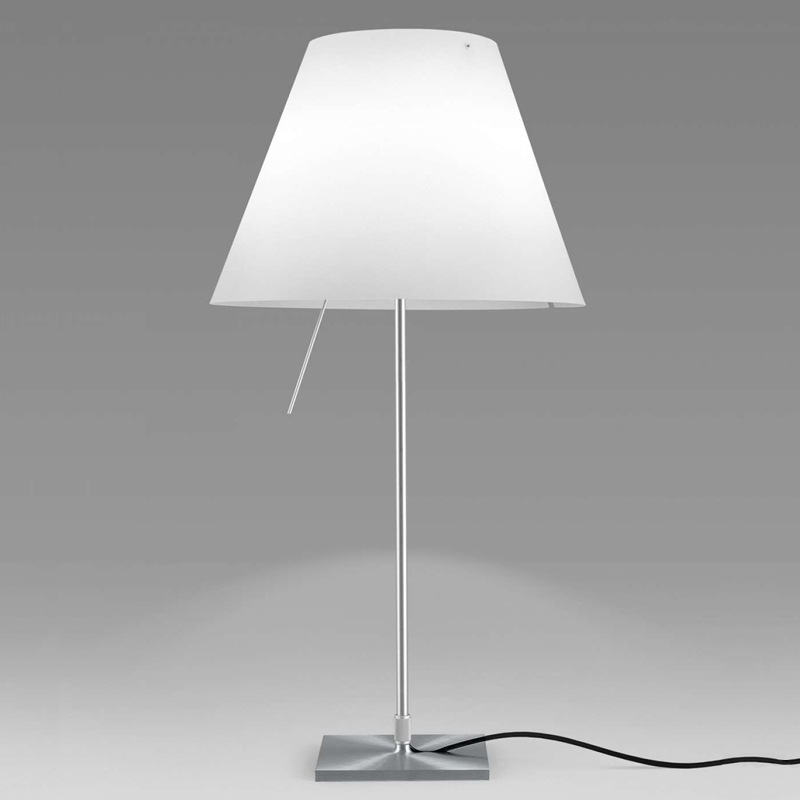 Lampe à poser COSTANZA Blanc/ aluminium LUCEPLAN