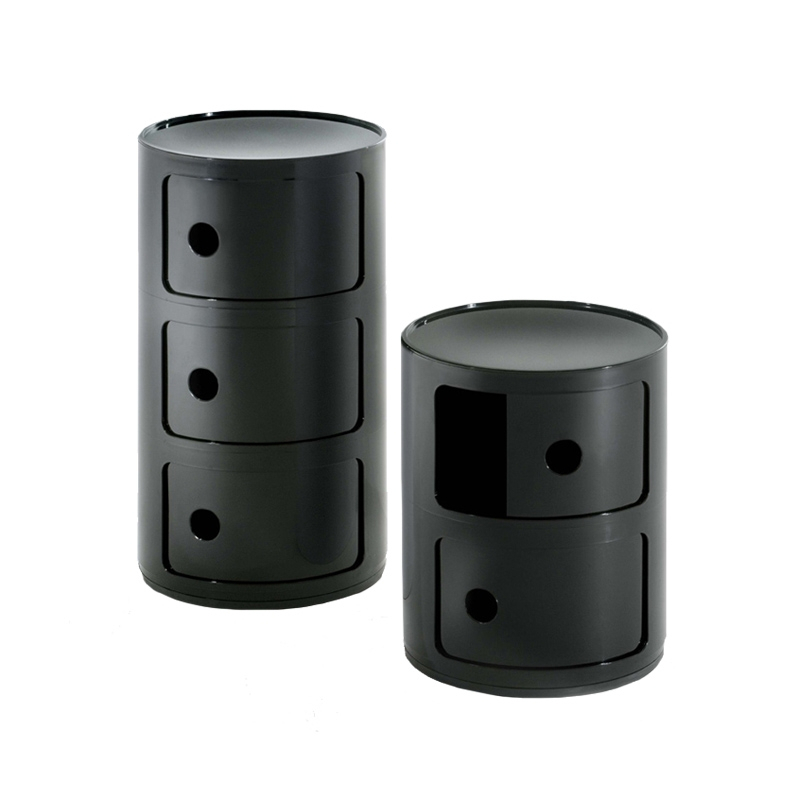 Meuble de rangement COMPONIBILI 3 tiroirs Noir KARTELL