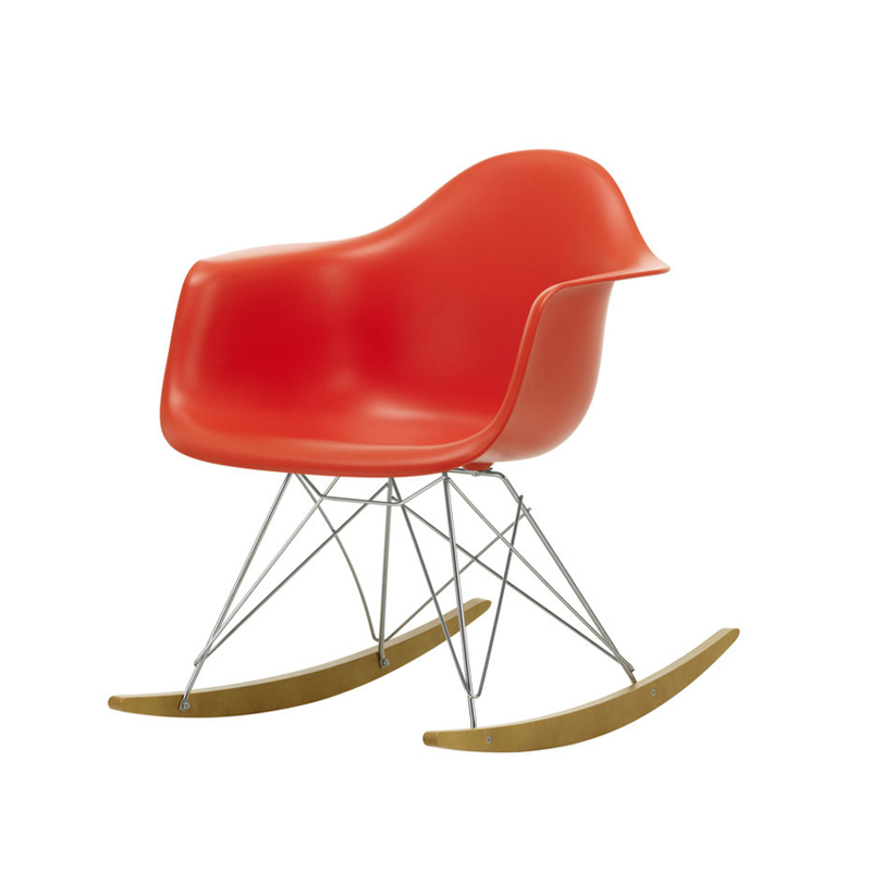 Fauteuil EAMES PLASTIC ARMCHAIR RAR Rouge coquelicot RE VITRA