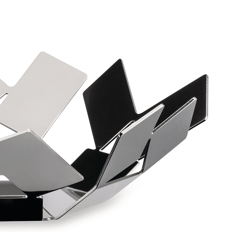 Centre de table & corbeille Coupe STANZA DELLO SCIROCCO L 24 Inox ALESSI