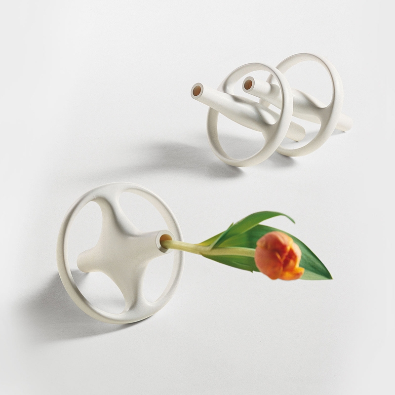 Vase Monofiore BOUROULLEC Blanc CAPPELLINI