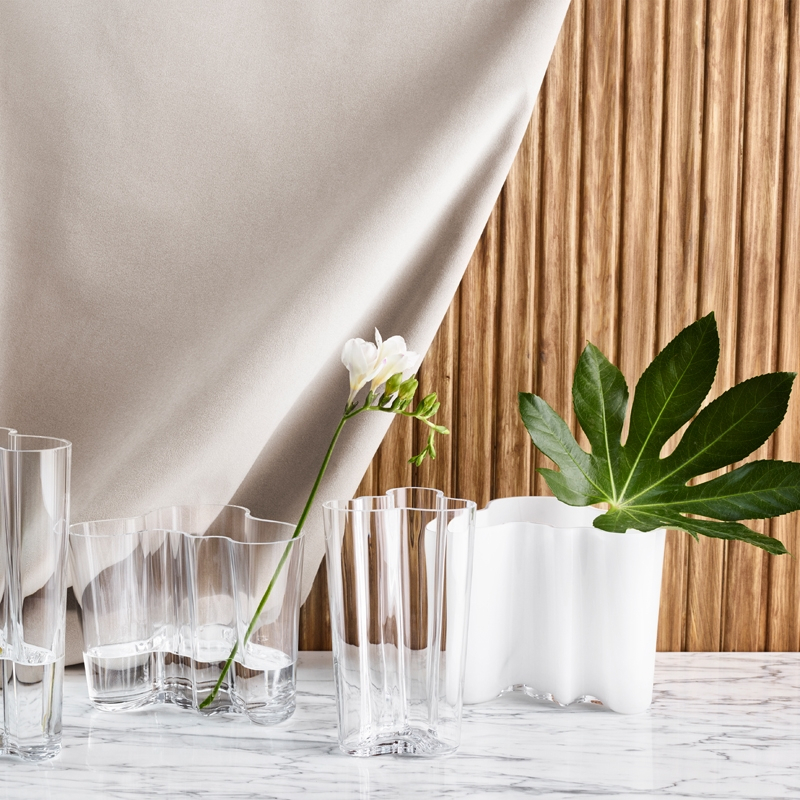 Vase Vase AALTO H 16 Blanc IITTALA