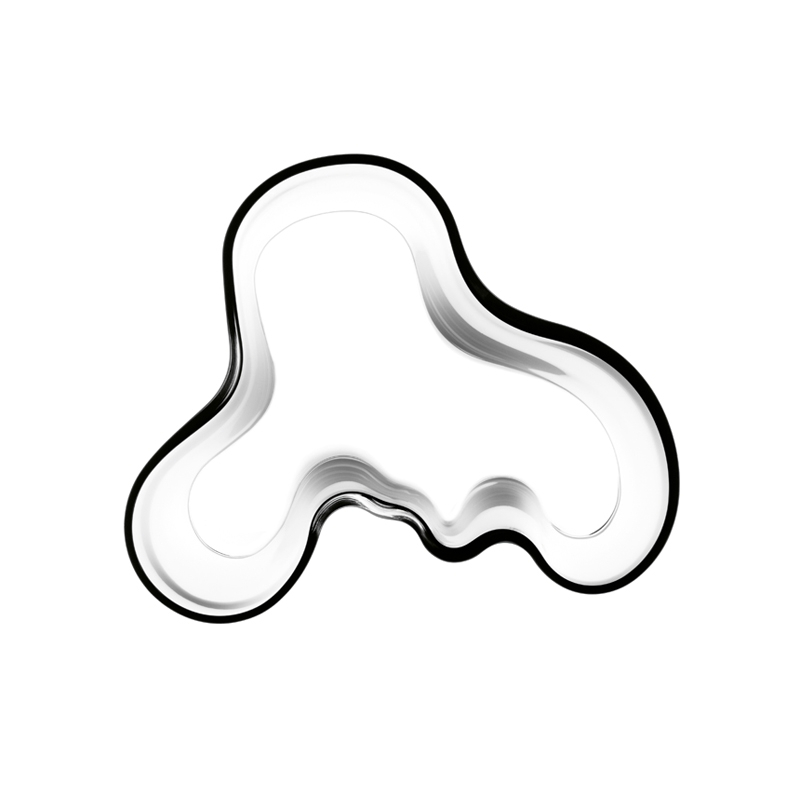 Vase Vase AALTO H 16 Transparent IITTALA