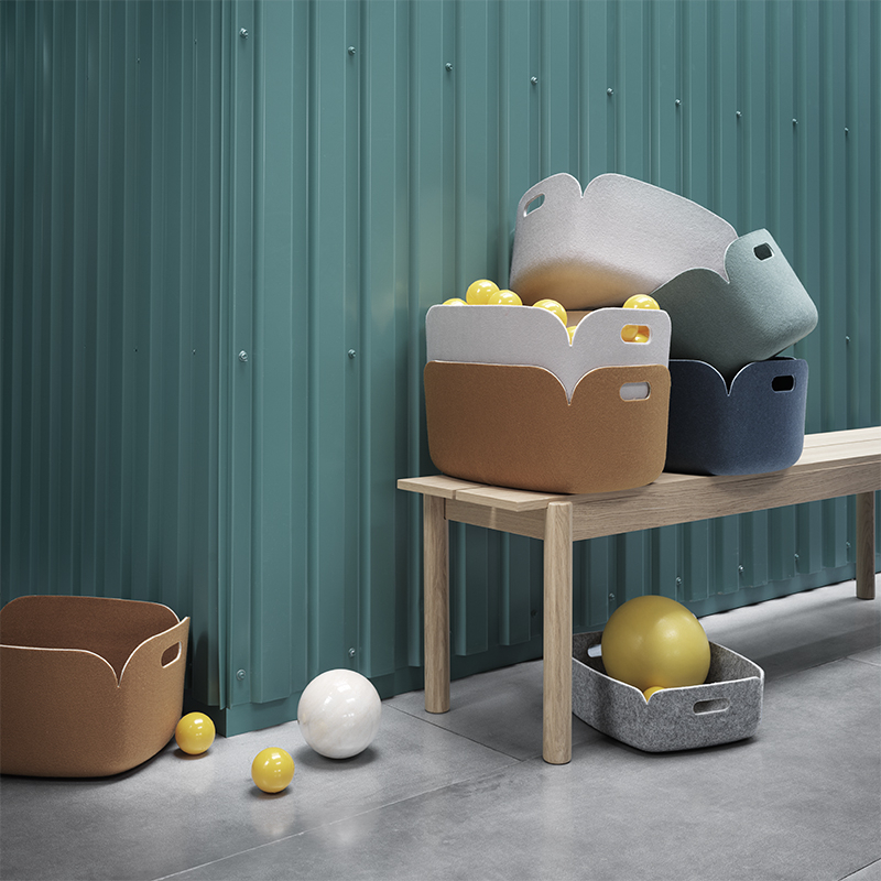 Petit rangement RESTORE Noir melange MUUTO