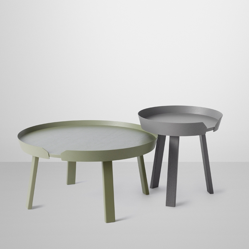 Table basse AROUND L Vert cendré MUUTO