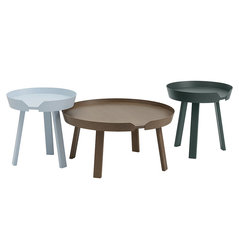 Table d'appoint guéridon AROUND S Vert foncé MUUTO