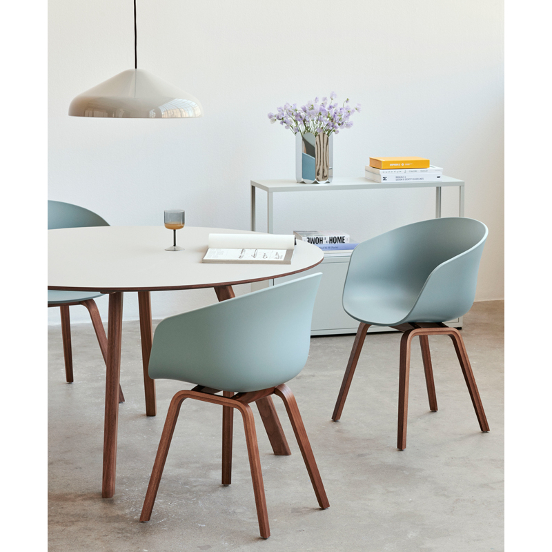 Chaise ABOUT A CHAIR AAC 22 Dusty blue HAY