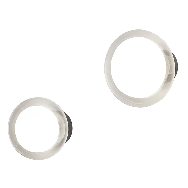 Applique NABILA 552.42 Chrome noir / verre fumé TOOY