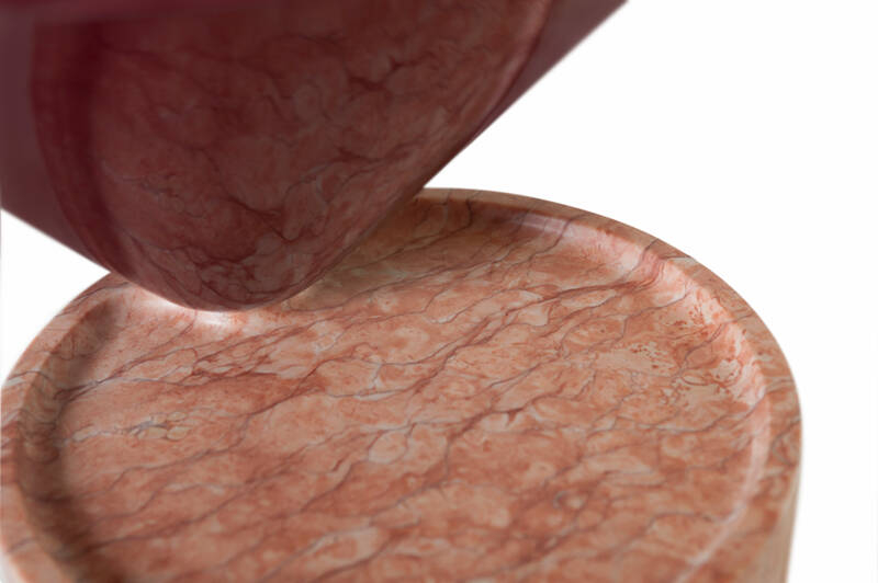 Table d'appoint guéridon LAUREL Bordeaux DE LA ESPADA