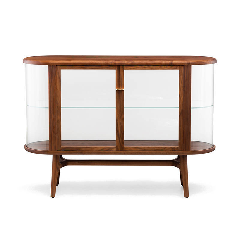 Meuble de rangement SOLO VITRINE Noyer danois huilé DE LA ESPADA