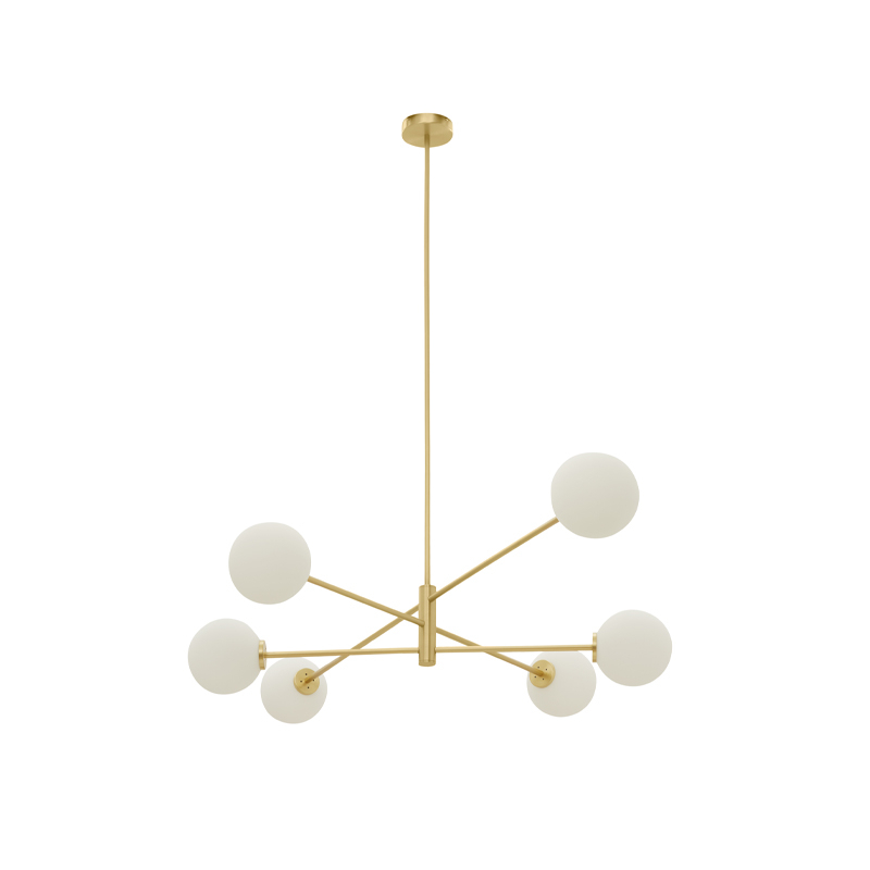 Suspension TREVI Large Laiton satiné CTO LIGHTING