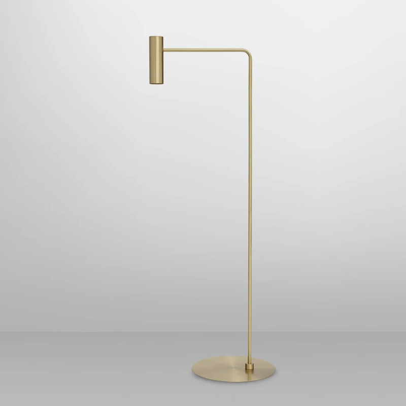 Lampadaire HERON Laiton satiné CTO LIGHTING