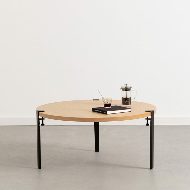 Table basse BROOKLYN Noir graphite TIPTOE