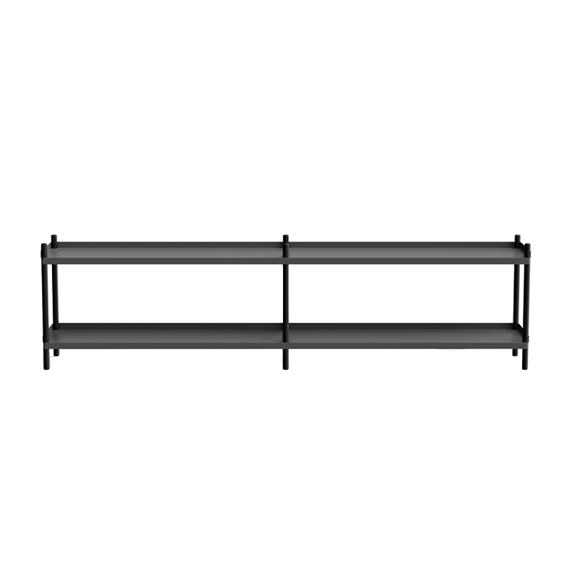 Etagère BOLT 200x53 Anthracite/ chêne noir NINE