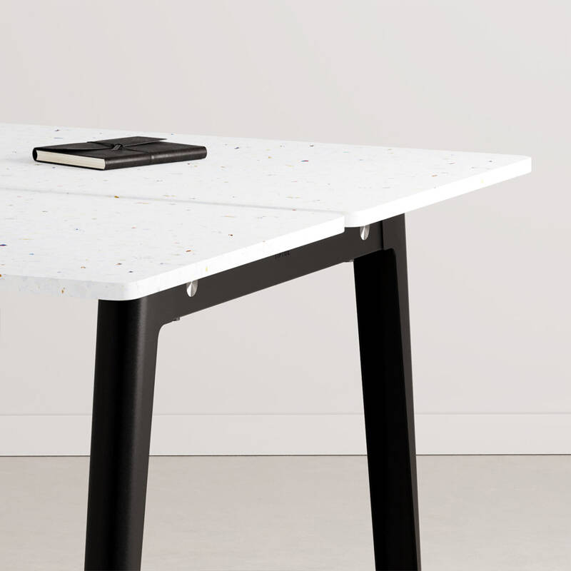 Bench Bench NEW MODERN 2 places Plastique Recyclé Noir graphite TIPTOE