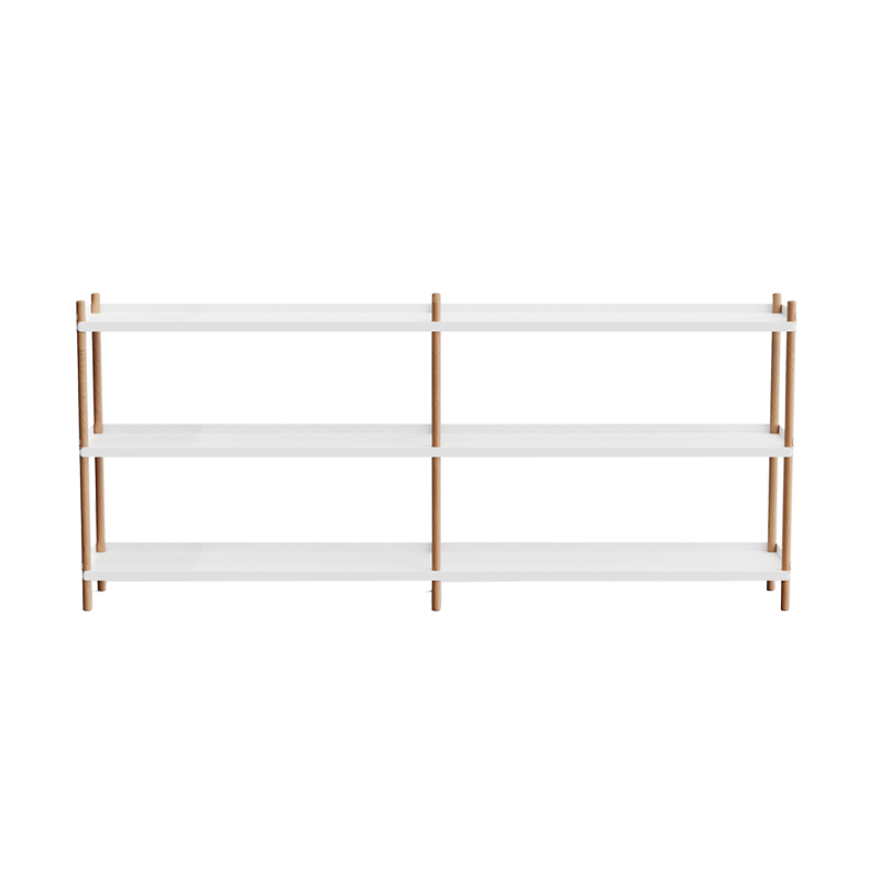 Etagère BOLT 200x88 Blanc/ chêne NINE