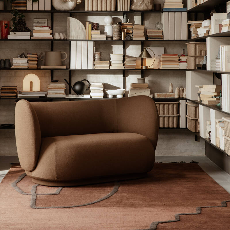 Canapé RICO 2 places Brossé Blanc cassé FERM LIVING