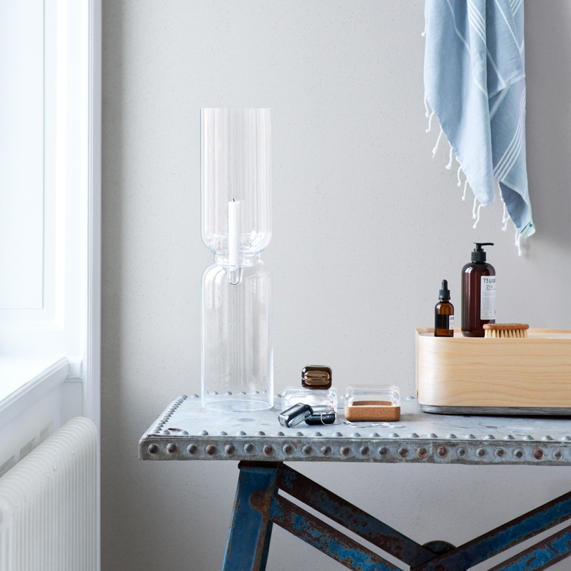 Photophore, bougeoir et bougie Bougeoir LANTERN Transparent IITTALA