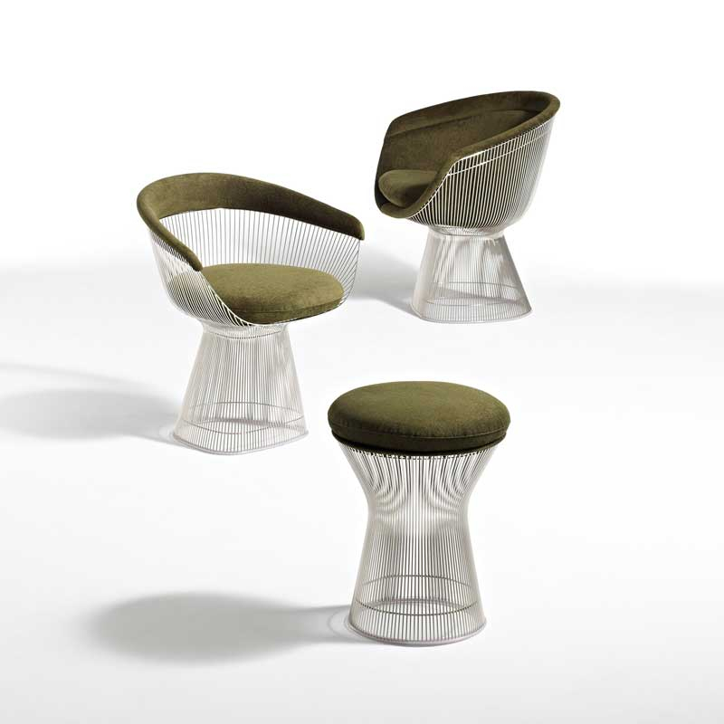 Tabouret PLATNER STOOL Graphite KNOLL