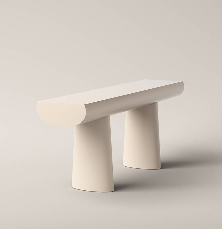 Table CONSOLE Abricot KARAKTER