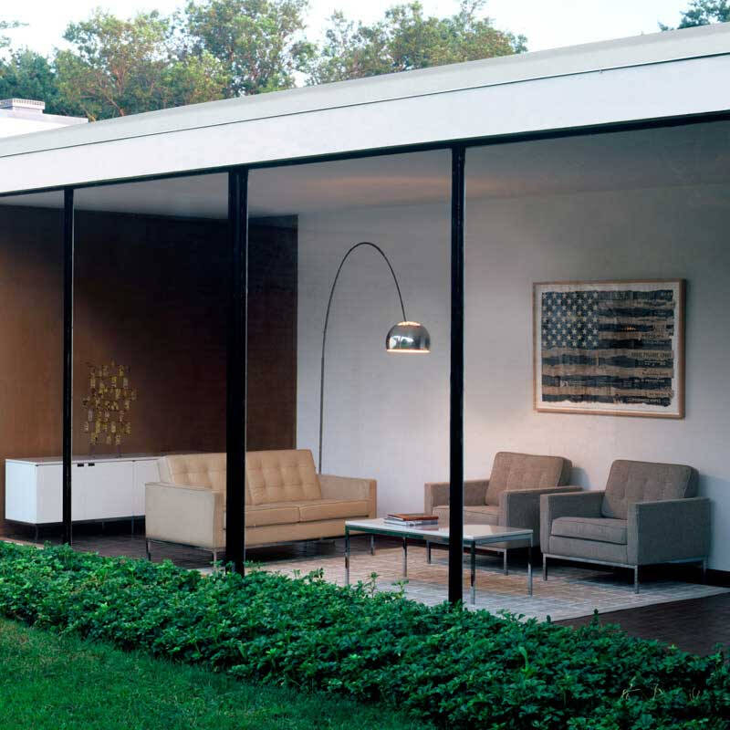 Canapé FLORENCE KNOLL 2 places Rouge 19 KNOLL