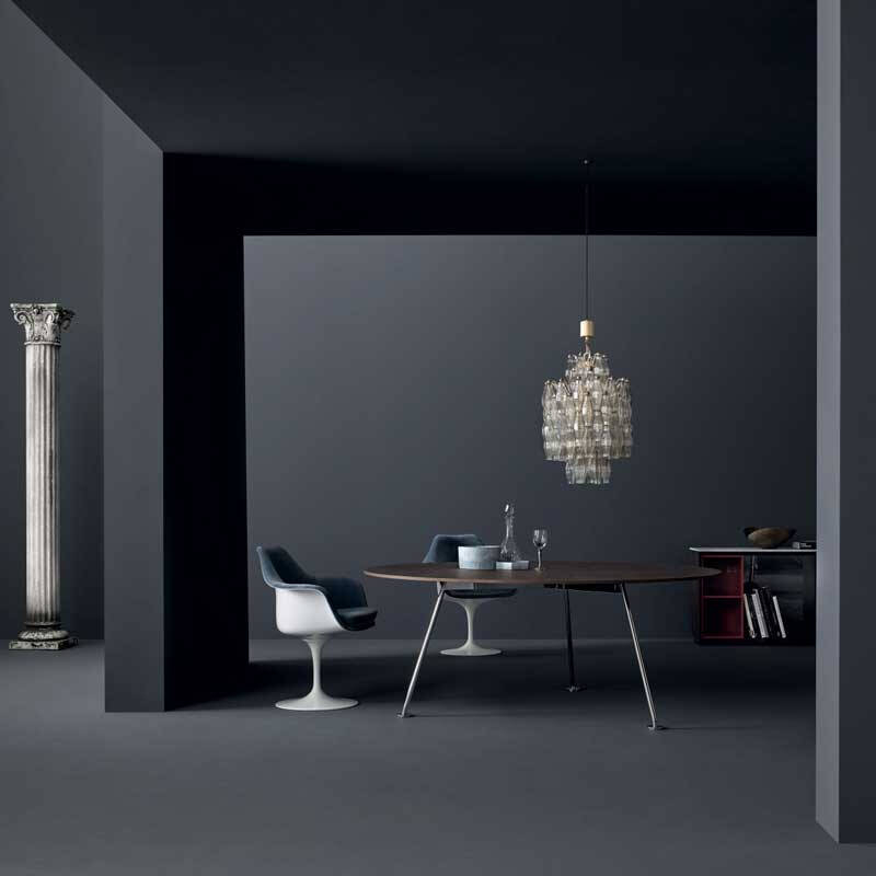 Table GRASSHOPPER Ø 180 Chataignier KNOLL