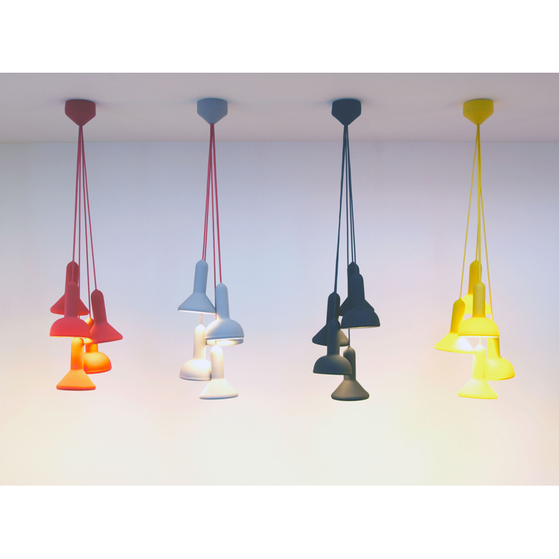 Suspension TORCH BUNCH S5 Jaune / câble jaune  ESTABLISHED & SONS