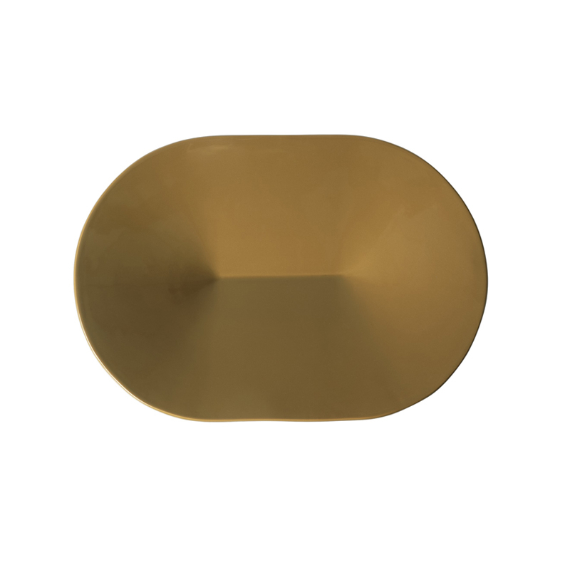 Centre de table & corbeille Coupe MERE 52x36 cm Vert brun MUUTO