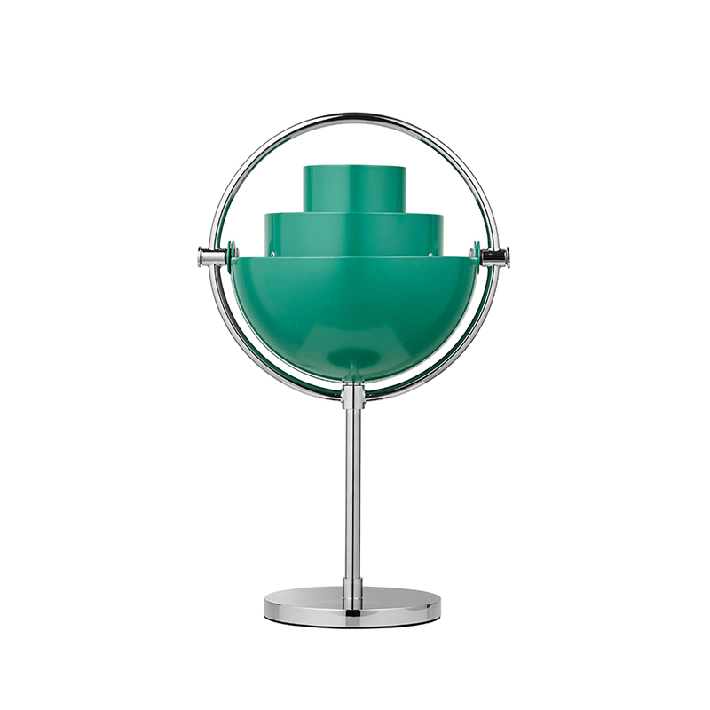 Lampe à poser MULTI-LITE Portable Chrome/ vert sarcelle GUBI