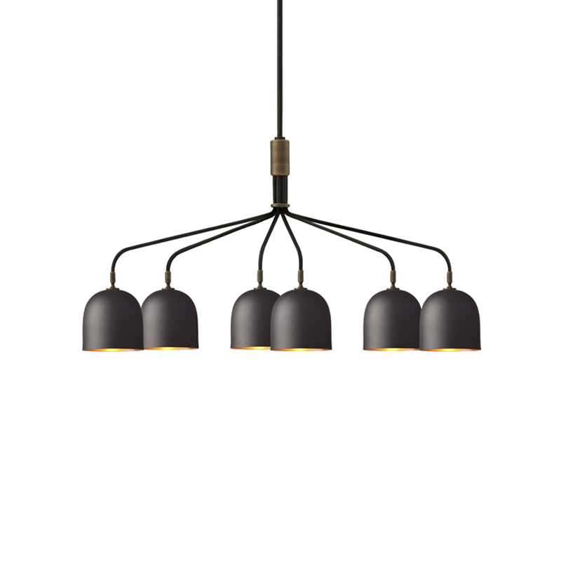 Suspension HOWARD 6 bras Gunmetal GUBI