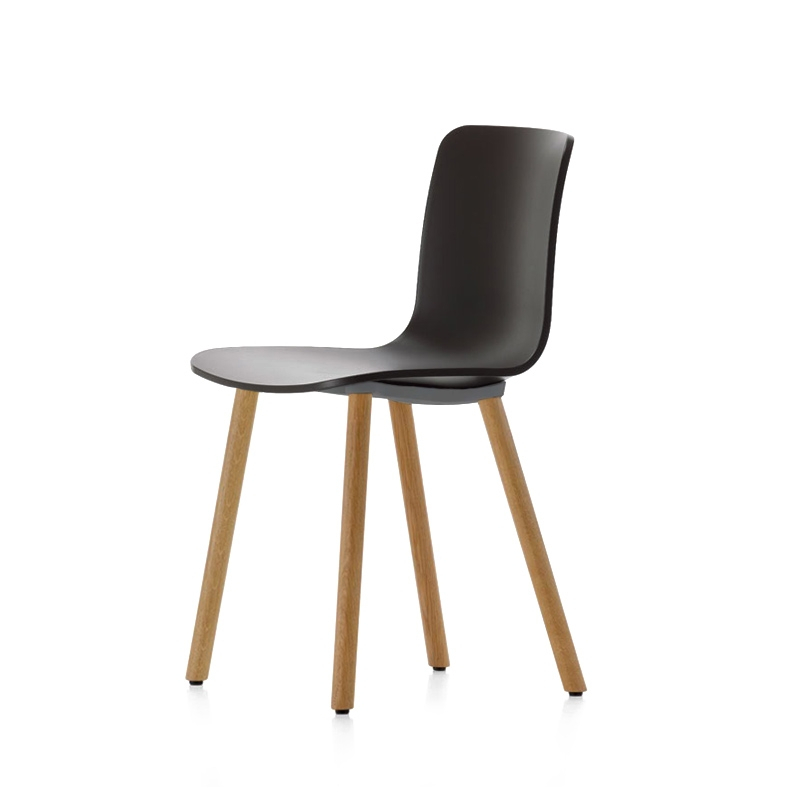 Chaise HAL RE WOOD Noir RE VITRA