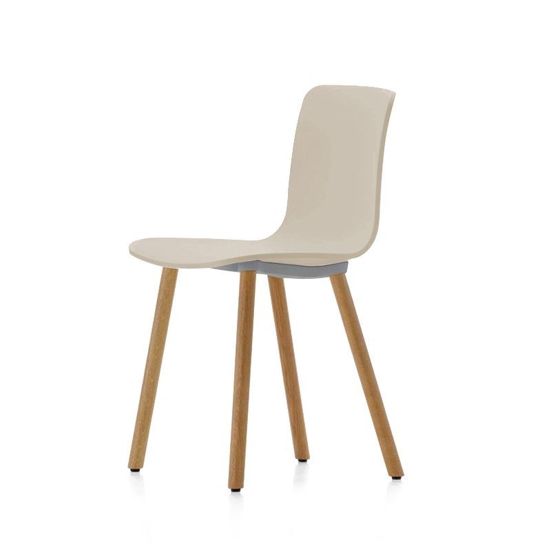 Chaise HAL RE WOOD Gris chaud RE VITRA