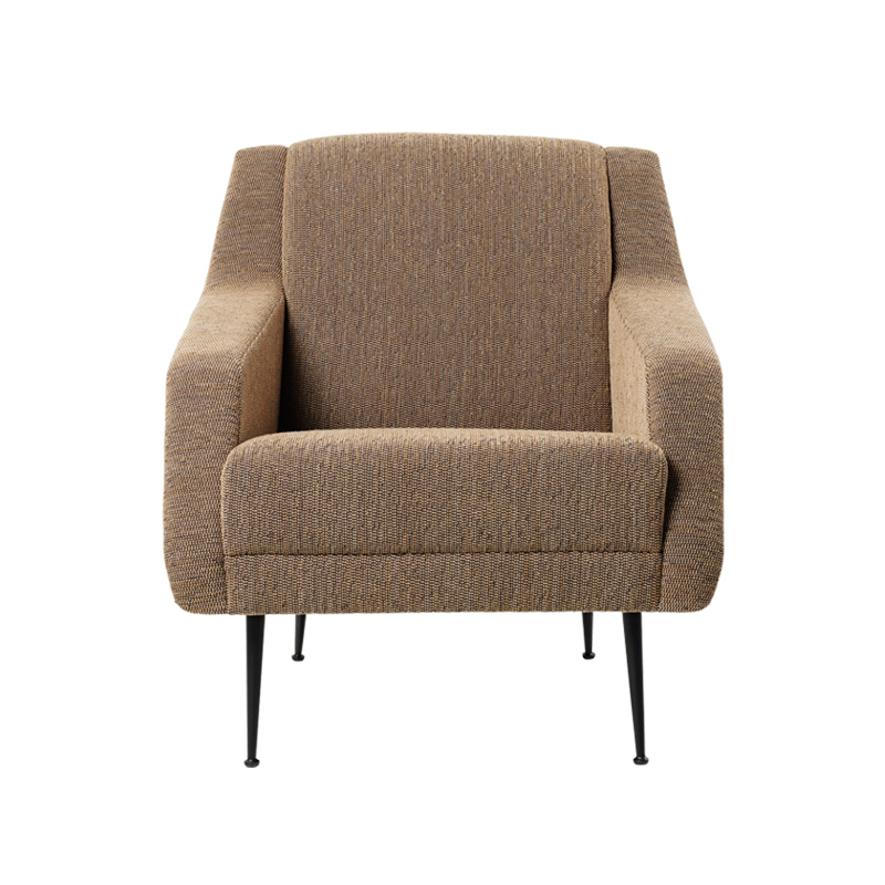 Fauteuil CDC.1 Boucle 005/ cuir noir/ pieds noir mat GUBI